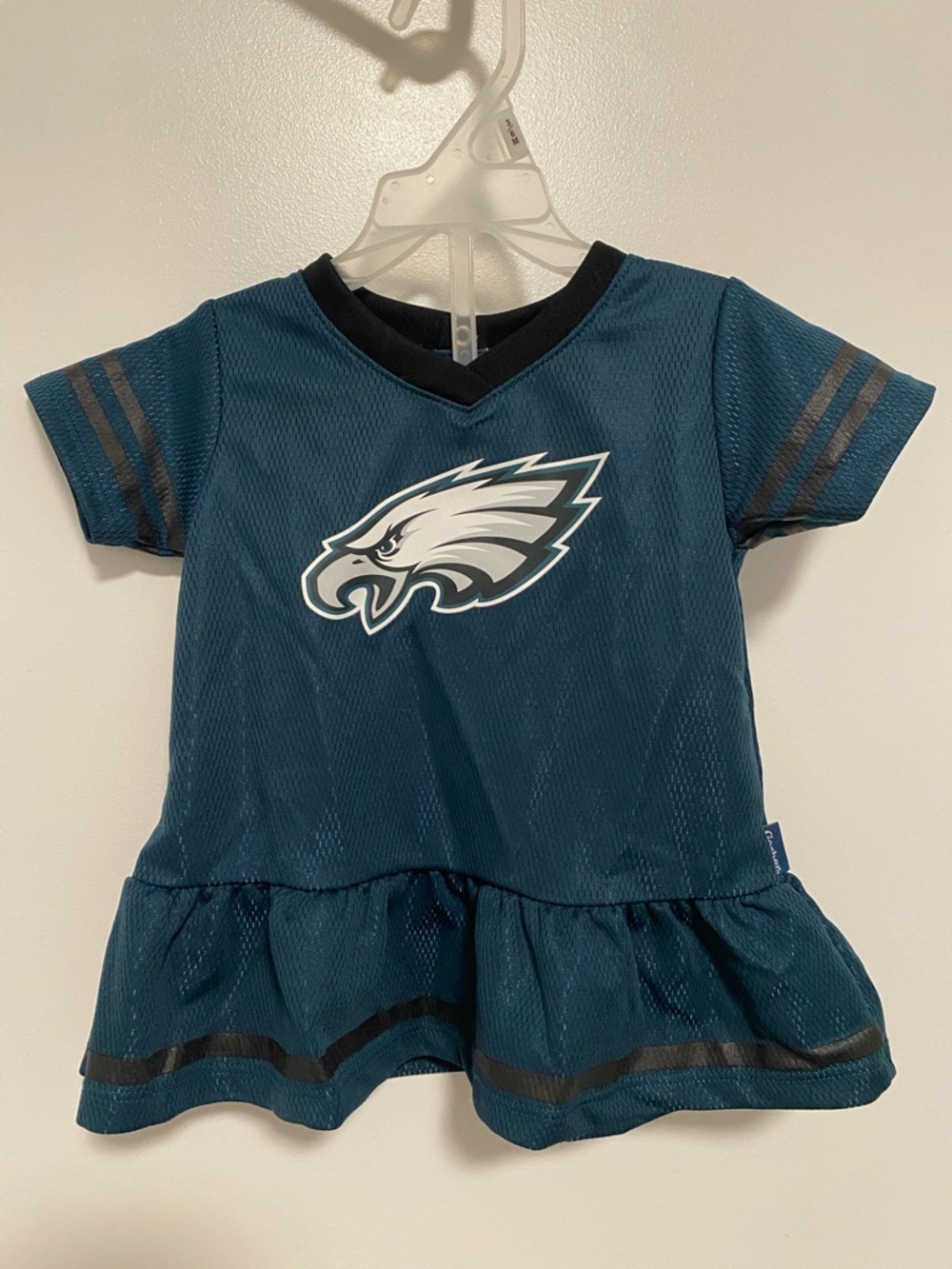 Philadelphia Eagles baby ruffle dress with bloomers